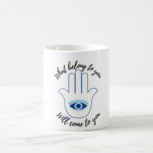 Vad som tillhör dig kommer att kom till dig onda ö kaffemugg