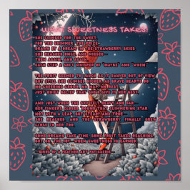 Vad söthet tar Dikt Poster