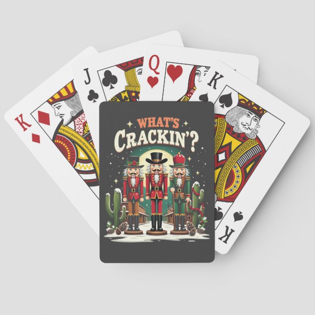 Vad Spricker Nötknäppare Kaktus Jul Roligt Casinokort (Baksidan)