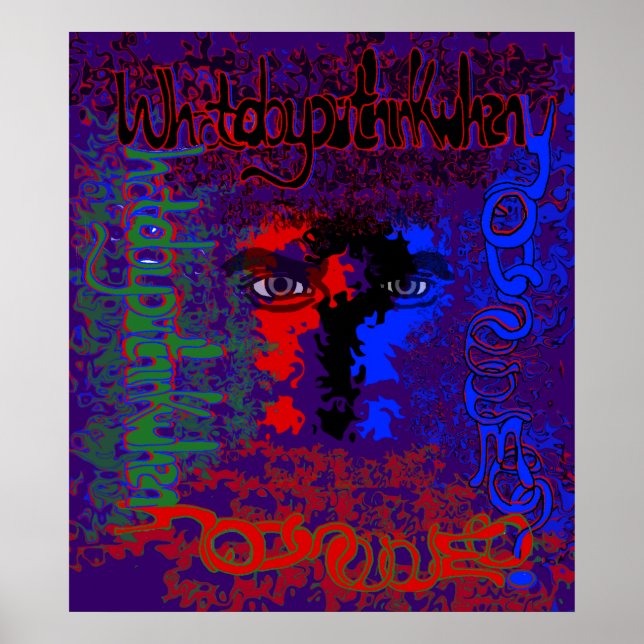 Vad Tänkor du när du träffar mig? Skriv Poster (Framsidan)