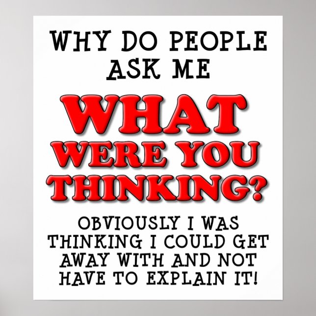 Vad tänkte du på att Poster? Poster (Framsidan)