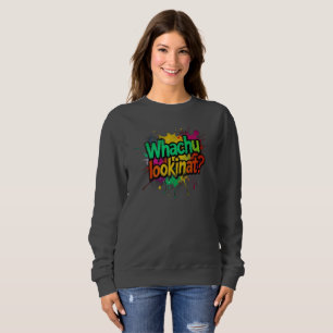 Vad tittar du på Rollig Graffiti Gatutrustning T Shirt
