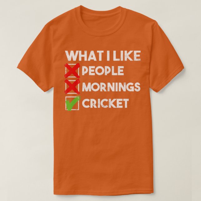 Vad tycker om folk som moraliserar cricket? t shirt (Design framsida)
