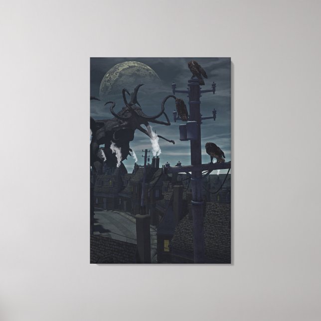 Vad Uggla såg? Canvastryck (Framsida)