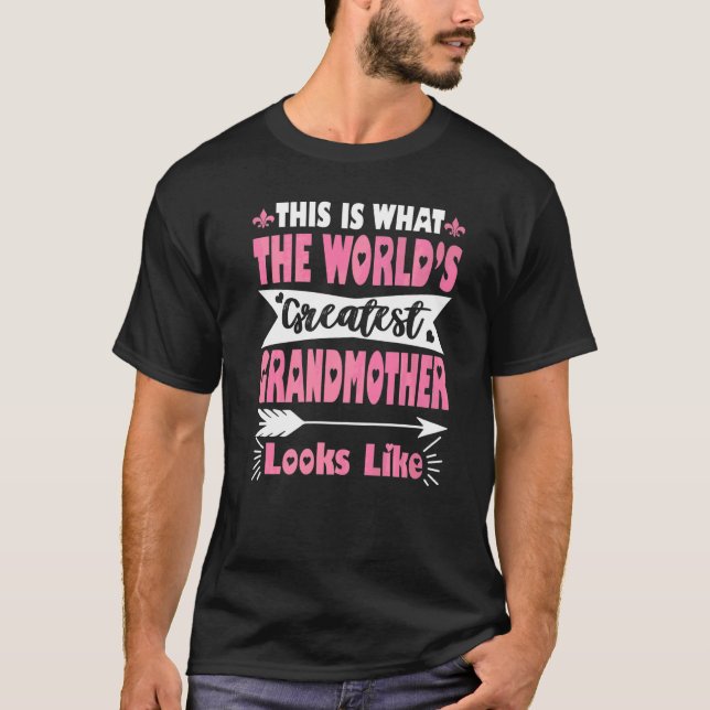 Vad Underbarare mormor ser ut som Mor Da T Shirt (Framsida)
