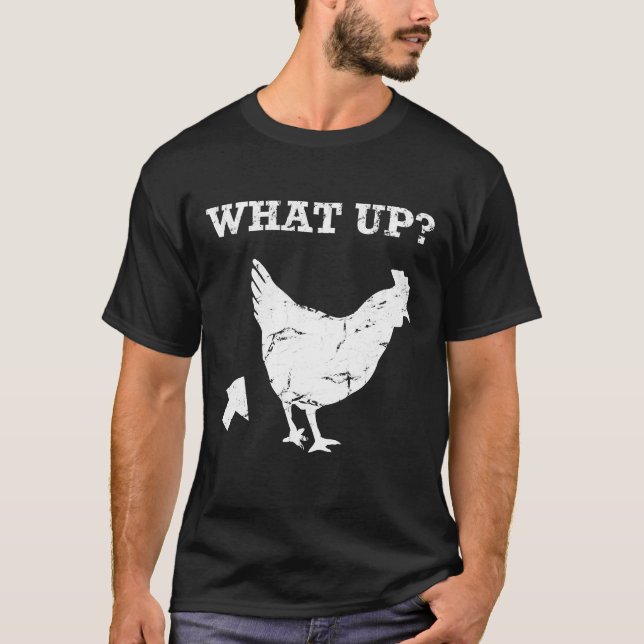 VAD UPP Kycklingstumdjursälskare T Shirt (Framsida)