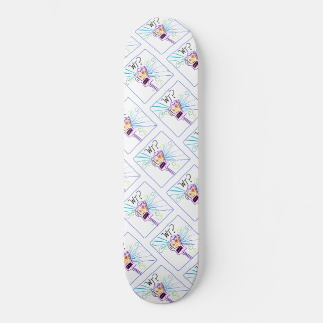 VAD? VAD ÄR DET? EMOJI Meemogie Mini Skateboard Bräda 18,5 Cm (Framsida)