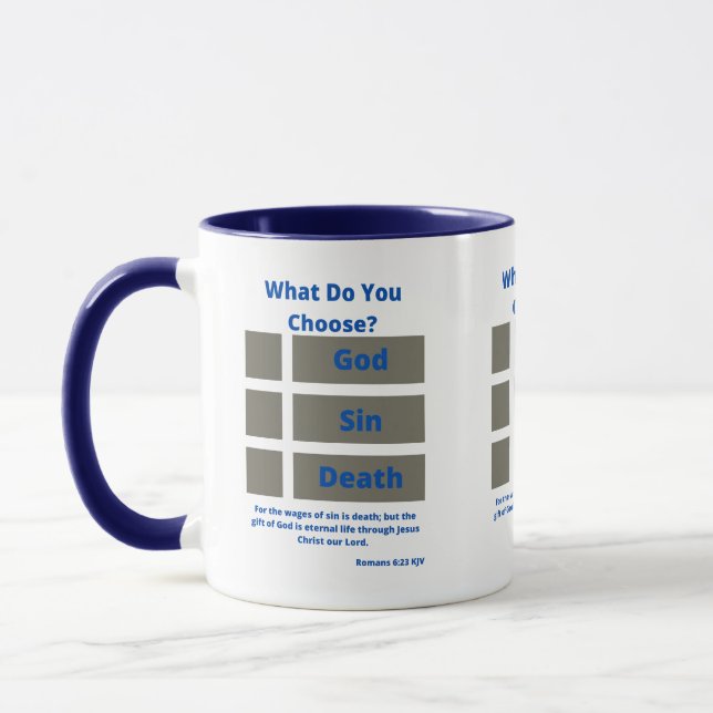 Vad väljer du? Romaner 6:23 TON Mugg (Vänster)