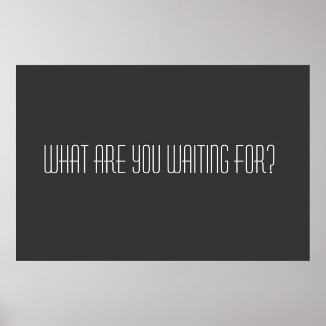 Vad väntar du på? poster (Framsidan)