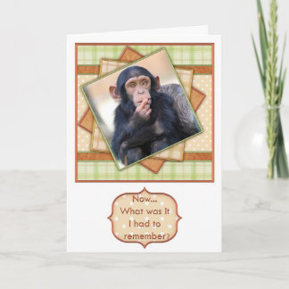Vad var det jag var tvungen att minnas? Lustigt fö Kort