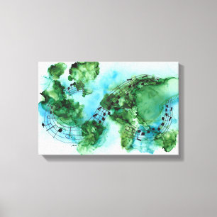 Vad världen nu behöver är Kärlek Sweet Kärlek Canvastryck