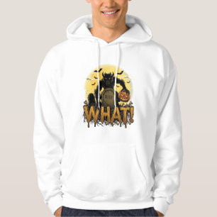 Vad Varulvs Pumpa Gravsten Fullmåne Hoodie