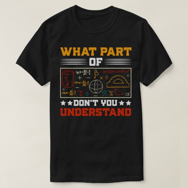 Vad vet du om Math Lärare? T Shirt (Design framsida)