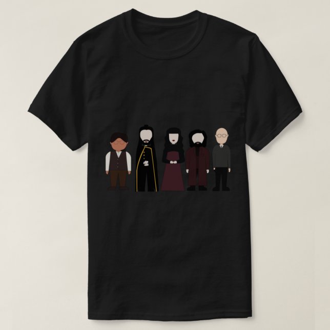 Vad vi gör i skuggorna t shirt (Design framsida)
