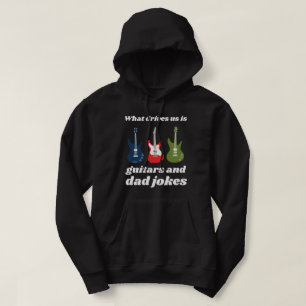 VAD VI HAR ÄR GUITARS OCH PAPPA JOKES Lustiga Hoodie