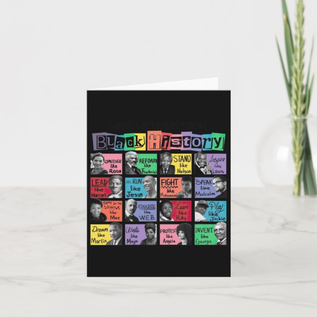 Vad vi kan lära oss av etiketten Svart historik Kort (Framsida)