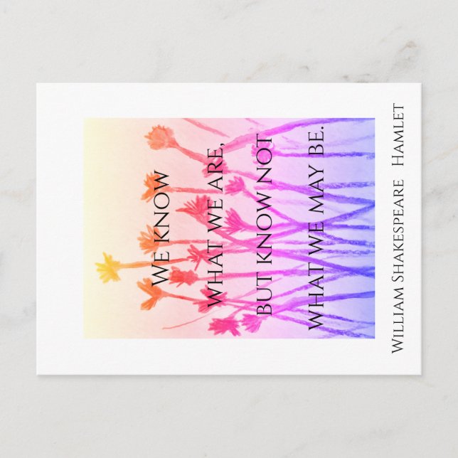 Vad vi kan vara (Hamlet) vykort (Framsida)
