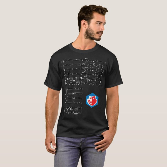 Vad vi knäa lyrisk dikt & musik t shirt (Hel framsida)