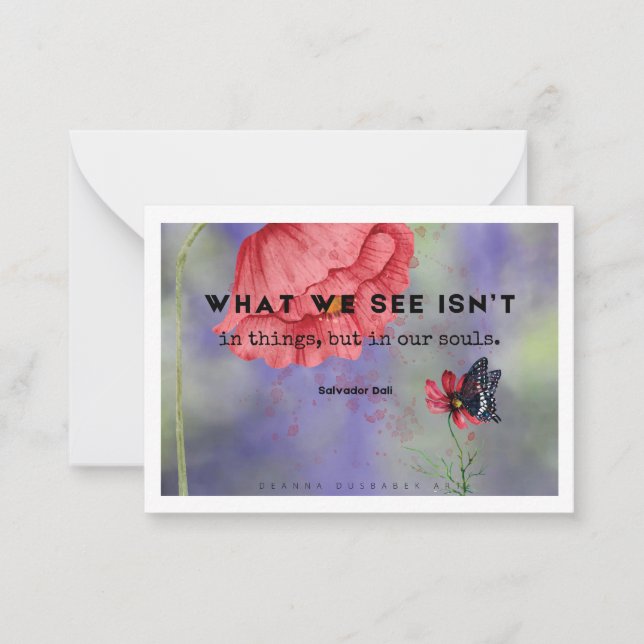 Vad vi ser i konstkort anteckningskort (Framsida)