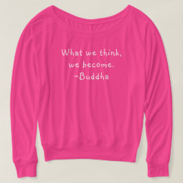 Vad vi Tänka Buddha Women's Flowy Långärmad Tee