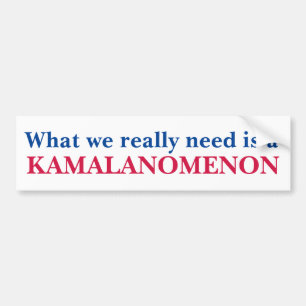Vad vi verkligen behöver är KAMALANOMENON Kamala H Bildekal