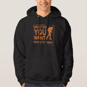 Vad vill du att folk ska få Tänka Earthing Barefoo Hoodie