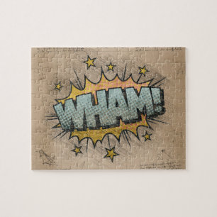 VAD? Vintage Tecknad Bok Steampunk Pop Art Pussel