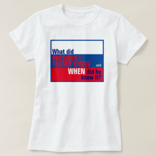 Vad visste Trast och när visste han det Flagga? T Shirt