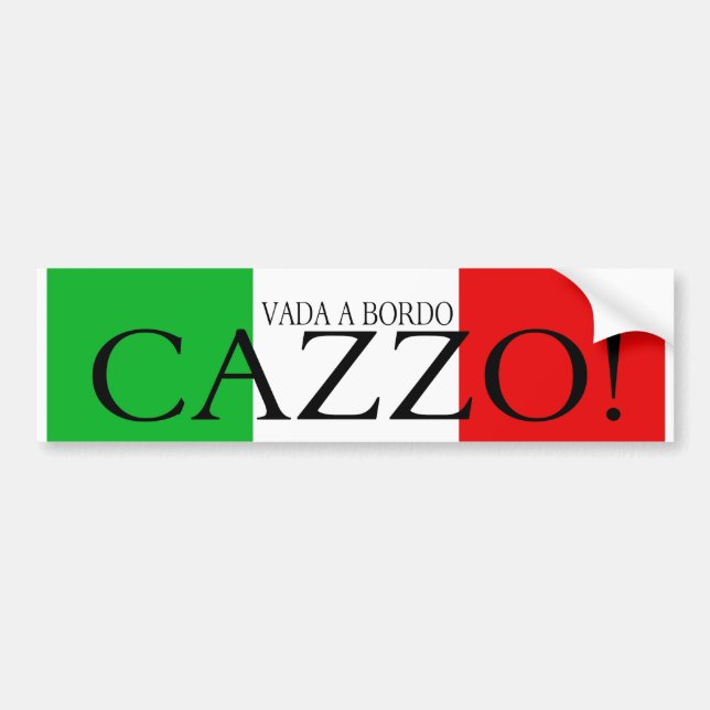 Vada en bordoCazzo bildekal (Framsidan)
