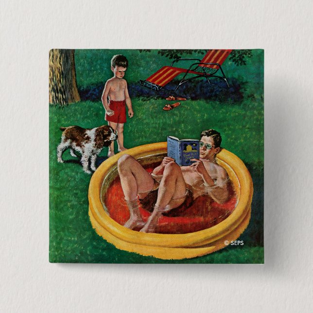 Vadande bassäng knapp (Framsida)