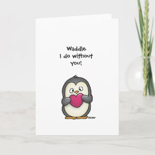 Vaddare jag gör utan att du har Penguin-gratulatio Kort