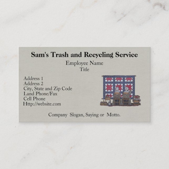 Vaddera för Amish kvinnor Visitkort (Framsida)