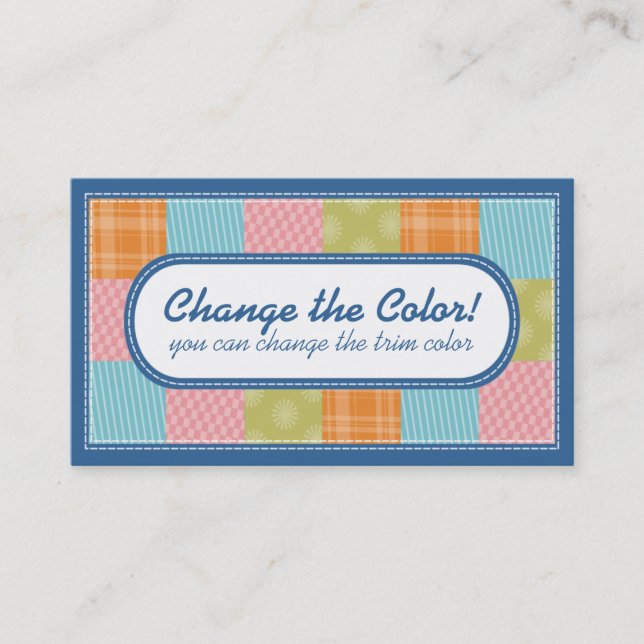 Vaddera kort för affärer för hantverk för (Framsida)