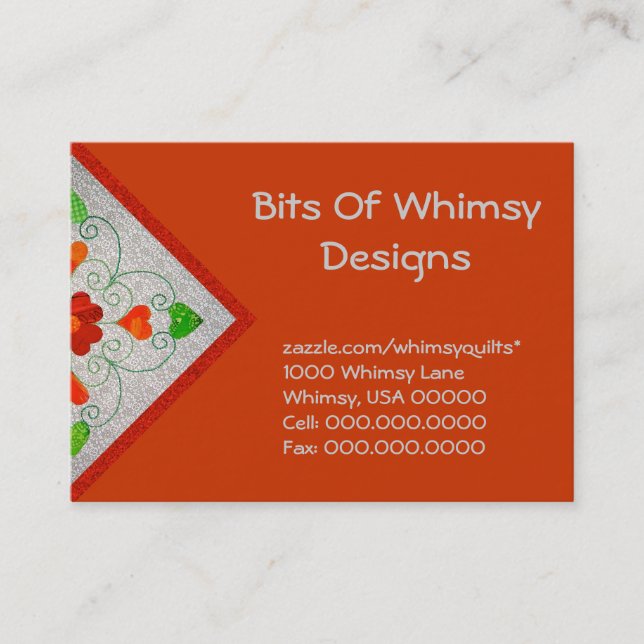 Vadderade visitkortar visitkort (Framsida)