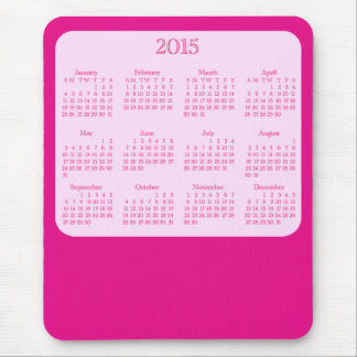 Vadderar den antika rosa musen för 2015 kalender musmatta