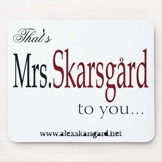 "Vadderar den Fru Skarsgard" musen Musmatta (Framsidan)