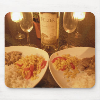 Vadderar den ljusa middagmusen för stearinljuset musmatta