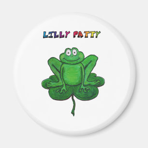 Vadderar den roliga Lilly för st patrick's day Magnet