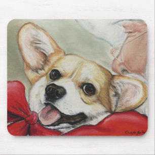 Vadderar den walesiska corgien för pembroken & de musmatta