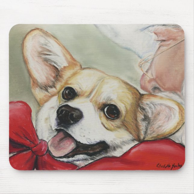 Vadderar den walesiska corgien för pembroken & den musmatta (Framsidan)