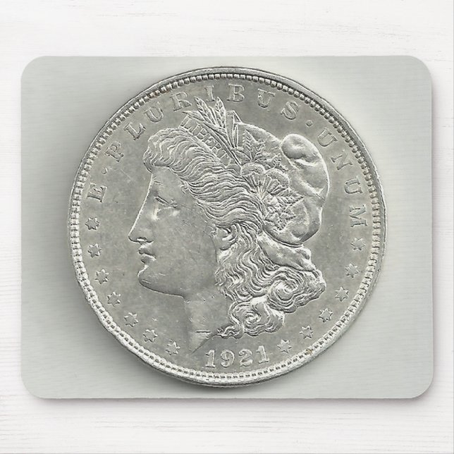 Vadderar musen 1921 för den Morgan silverdollaren Musmatta (Framsidan)