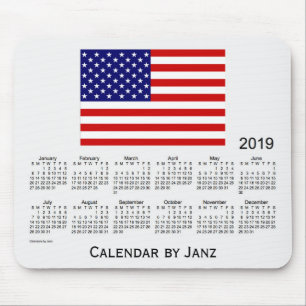 Vadderar USA flaggakalendern 2019 vid den Janz Musmatta