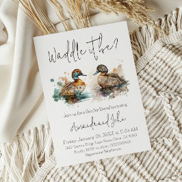 Vaddle det är att jaga Genderna på Mallard Anka Inbjudningar