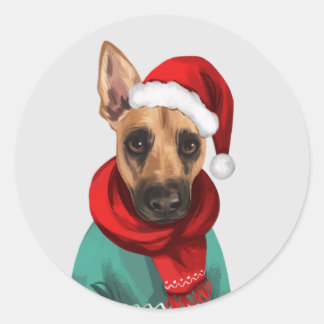 Vaden Jones julkort - kuvert Seal Stickers Runt Klistermärke