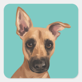 Vaden Jones Stickers Fyrkantigt Klistermärke