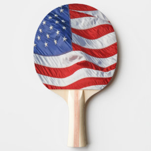 Väder amerikansk Flagga Patriotic Pingisracket