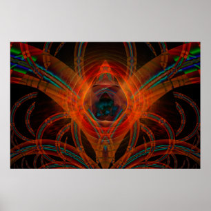 Vader Digital Abstrakt Art Poster