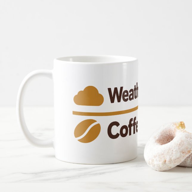 Väder Diskuterat Kaffe Krävs Roligt Kaffemugg (Med munk)