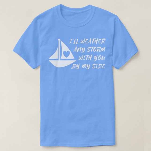 Väder eventuella stormValentineser Gift Romantik R T Shirt (Design framsida)