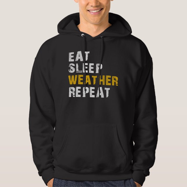 väder för meteorologi hoodie (Framsida)